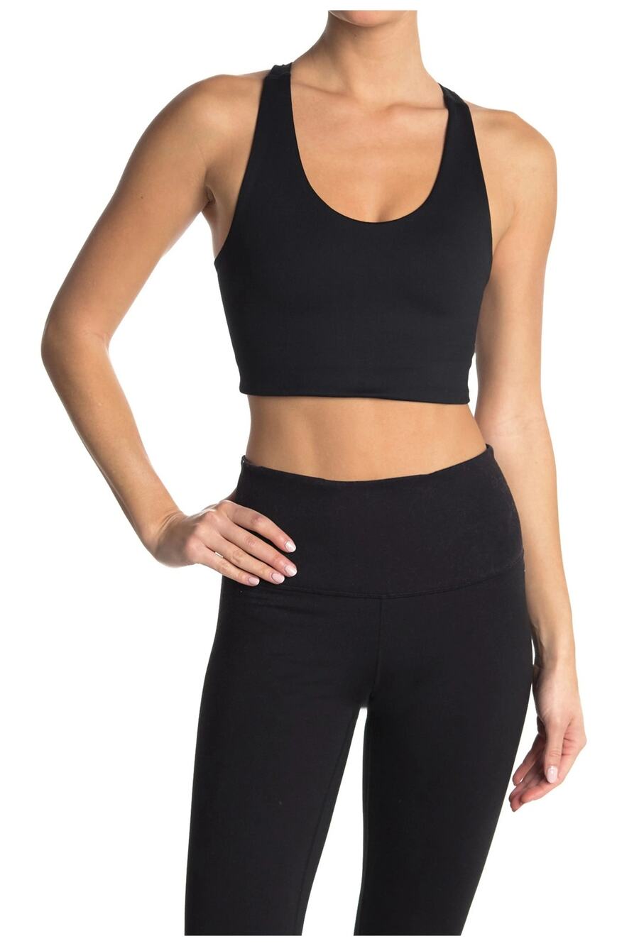 Z by Zella Studio Lite Longline Sports Bra Racerback Workout Yoga Gym Casual S